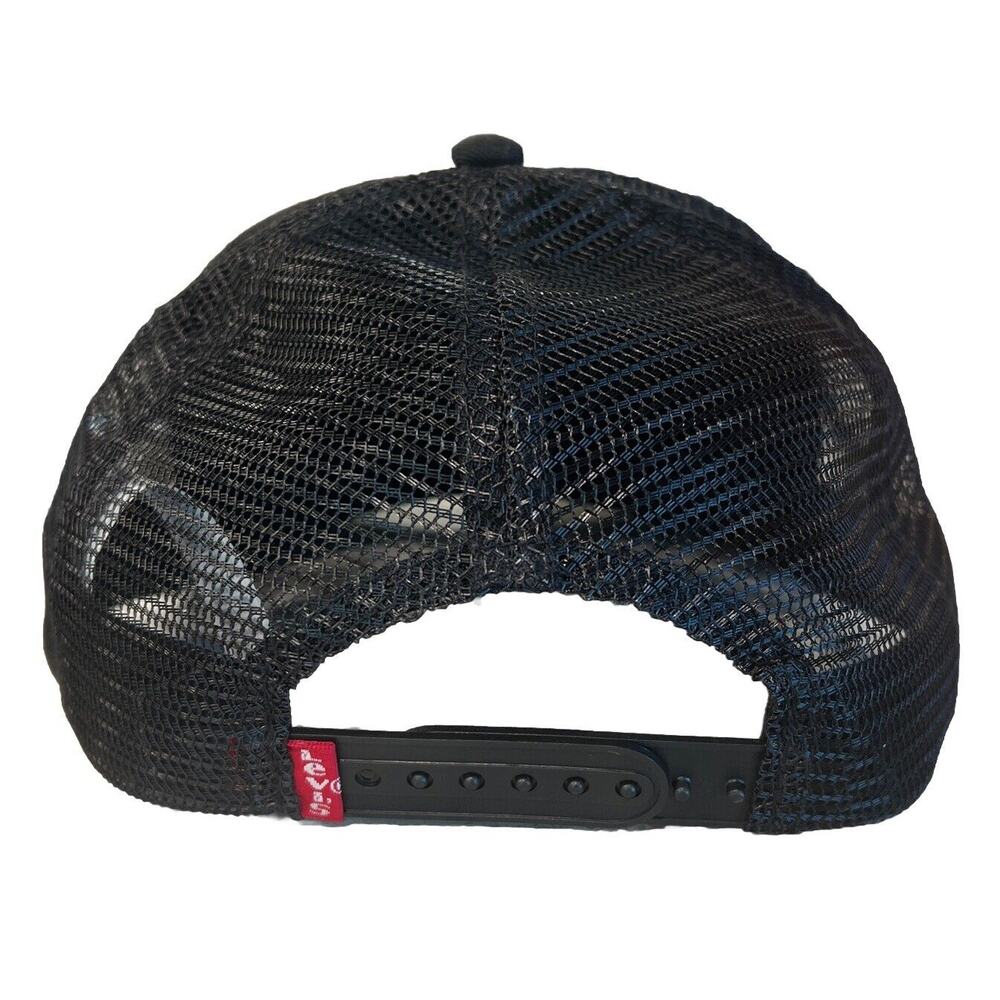 Levis Hat Cap Snapback Black American Flag Logo July 4th NWOT - Picture 2 of 3